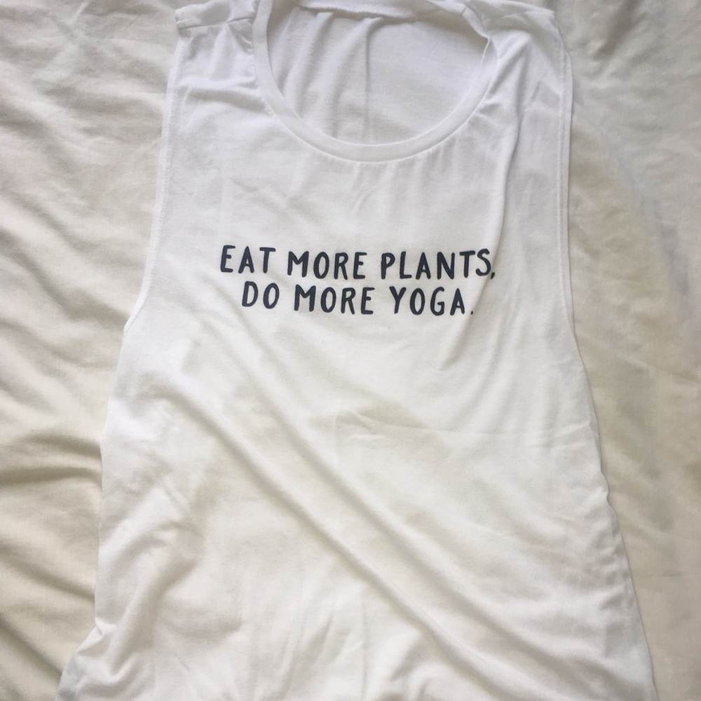 Muscle tank, pro-vegan! 🥬